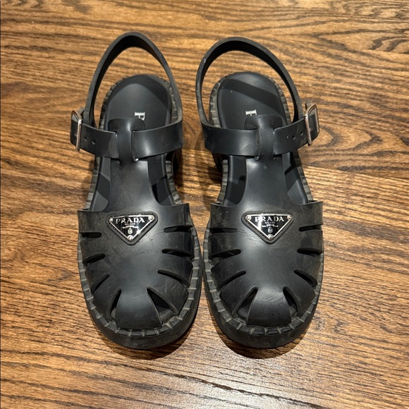Prada - Women’s Soft Cage Rubber Shoes - Picture 1 of 4